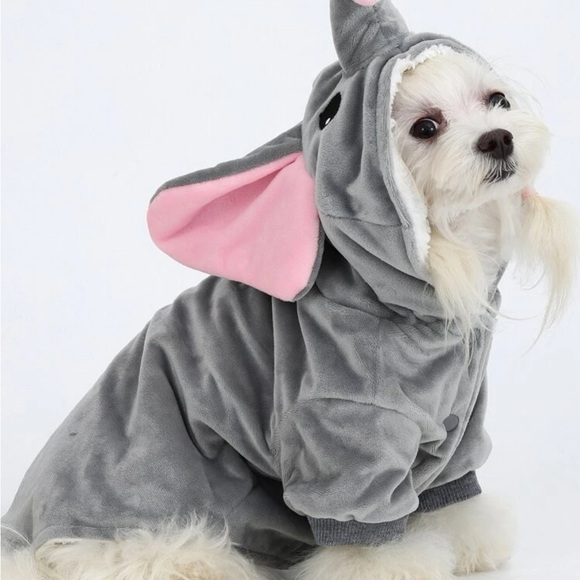 grey elephant DOG ONESIE - Picture 1 of 1